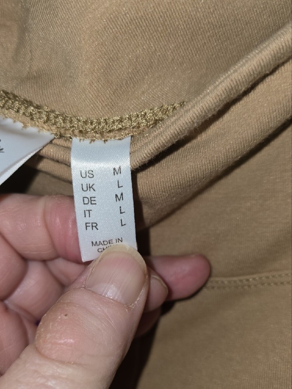 Women with Control Beige Capri Knit Pants - Picture 3 of 5